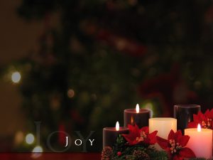 Christmas Candles 3 Joy