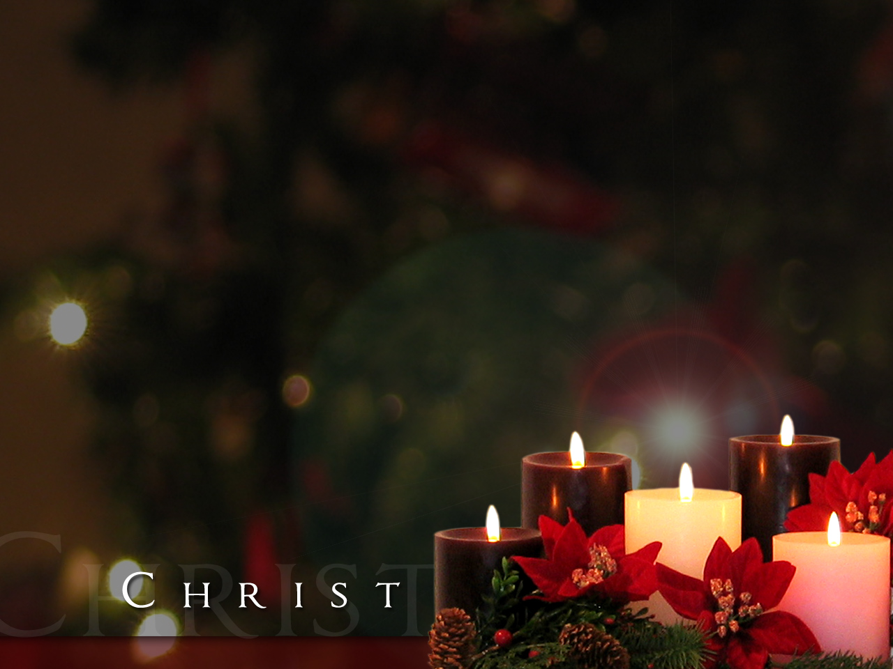 Christmas Candles 5 Christ